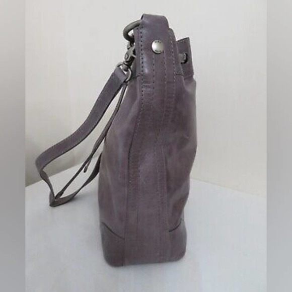 FRYE MELISSA LEATHER DRAWSTRING HOBO BAG PURSE NEW AMETHYST Purple Leather New‎ - Picture 9 of 13